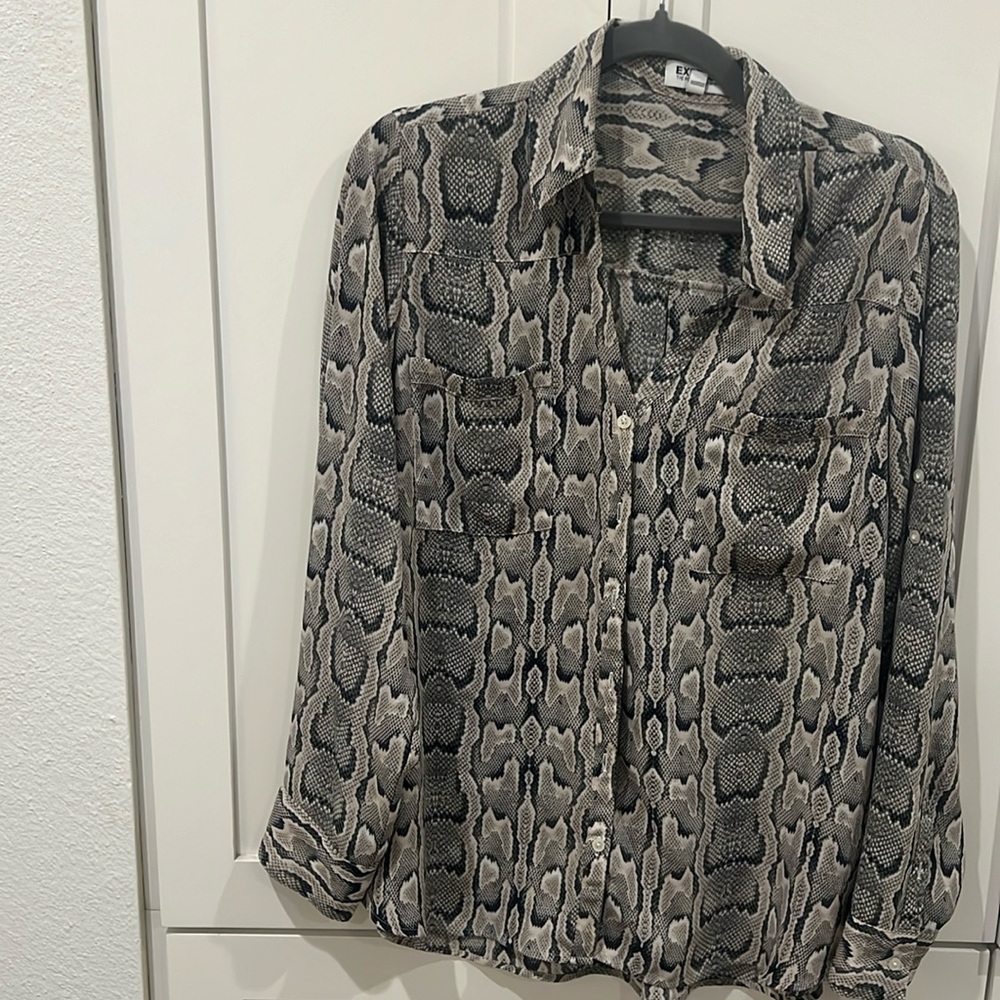 Snake print Express shirt - Large